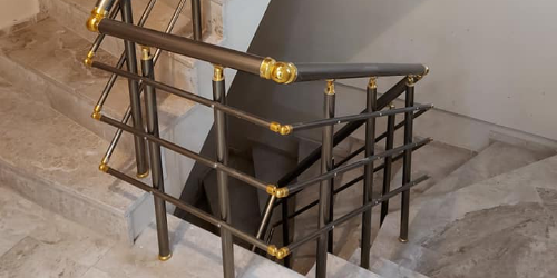 bronz merdiven korkuluk