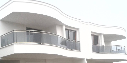 oval  balkon çıtalı camlı model