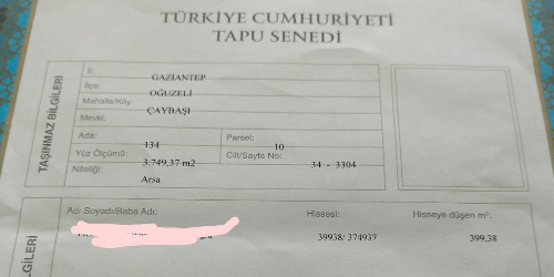 Organize Çaybaşı besi bölgesinde satlik ticari arsa 150.mt 98 bin.