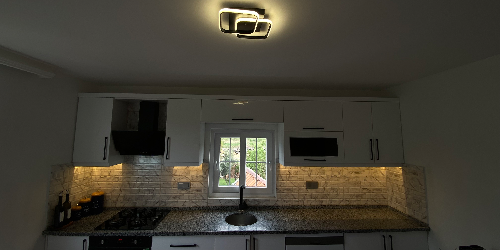 Mutfak dolabı altı led şerit ve tavan led lamba montajı