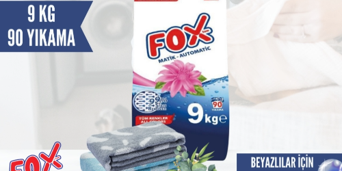 FOXTEM çamaşır  deterjanı 9kg