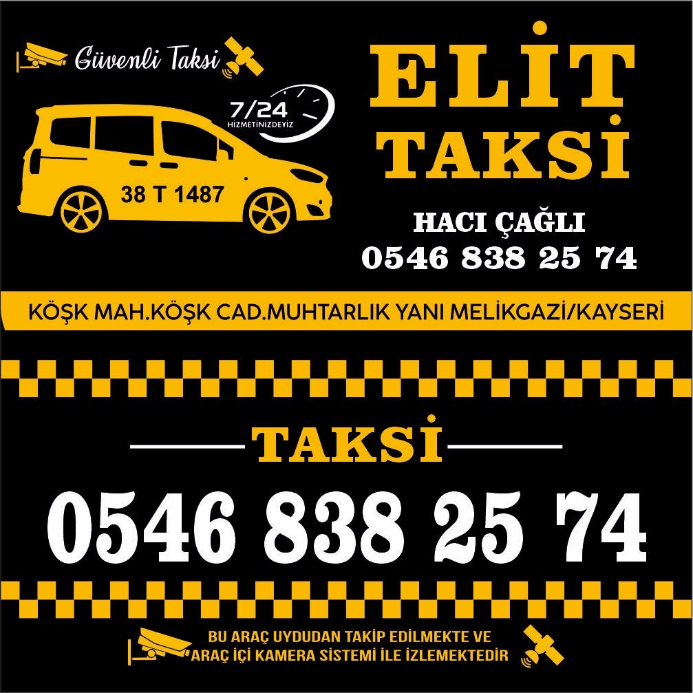 Melikgazi 7/24 Acil Taksi  Hizmeti / ELİT TAKSİ 