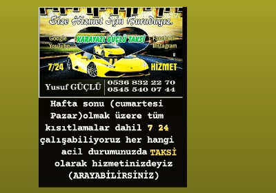 Karayazi Karayazı GÜÇLÜ taksi