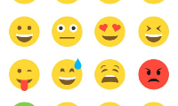 Baskale Emoji Şekilli Eva Yapışkanlı 48 Adet