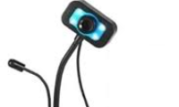 Baskale Masa Üstü Kamera Mikrofon ve Led Işıklı Webcam