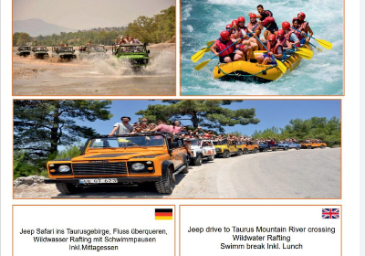 Manavgat .jeep safari und widwasser rafting