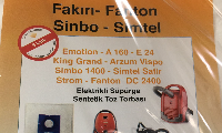 Sisli MEYSAN Fakır-fanton Sinbo-simtel 5’li Süpürge Toz Torbası