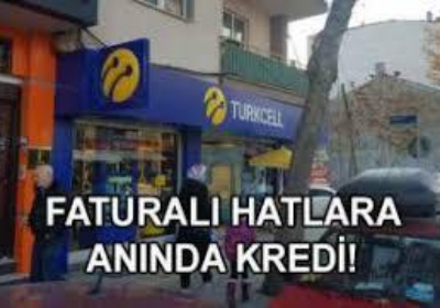 TEKİRDAĞ Turkcell Faturalı Hatlara Kredi Desteği