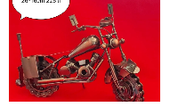 Dogubeyazit 26 cm metal motorsiklet 