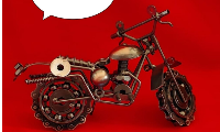 Dogubeyazit 27 cm metal motorsiklet 